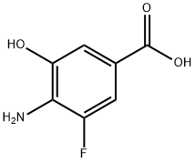 Benzoic acid, 4-amino-3-fluoro-5-hydroxy- Structure