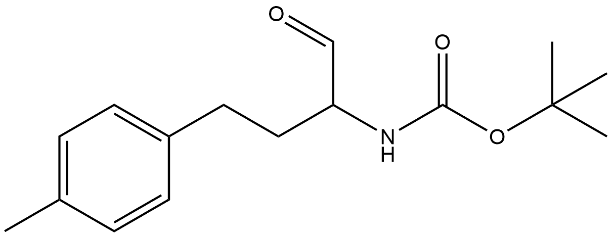 tert-butyl (1-oxo-4-(p-tolyl)butan-2-yl)carbamate Structure