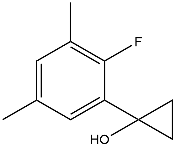 1-(2-Fluoro-3,5-dimethylphenyl)cyclopropanol Structure