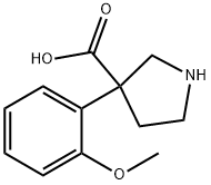 3-Pyrrolidinecarboxylic acid, 3-(2-methoxyphenyl)- Structure