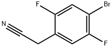 Benzeneacetonitrile, 4-bromo-2,5-difluoro- Structure