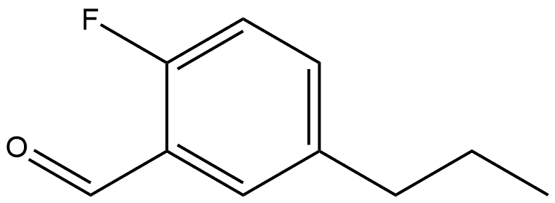 2-Fluoro-5-propylbenzaldehyde Structure