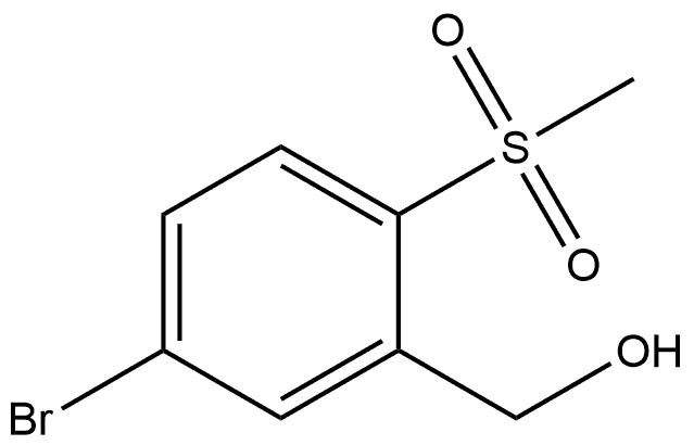 5-Bromo-2-(methylsulfonyl)benzenemethanol Structure