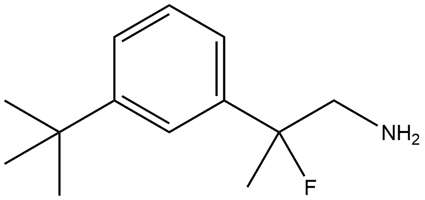 2-(3-tert-butylphenyl)-2-fluoropropan-1-amine
hydrochloride Structure