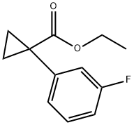 Cyclopropanecarboxylic acid, 1-(3-fluorophenyl)-, ethyl ester Structure