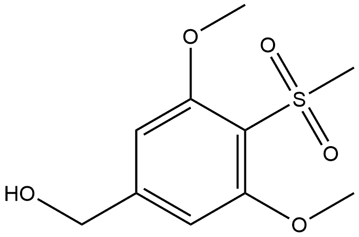 3,5-Dimethoxy-4-(methylsulfonyl)benzenemethanol Structure