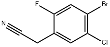 4-Bromo-5-chloro-2-fluorophenylacetonitrile 구조식 이미지