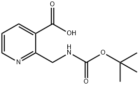 2-({[(tert-butoxy)carbonyl]amino}methyl)pyridine-
3-carboxylic acid Structure