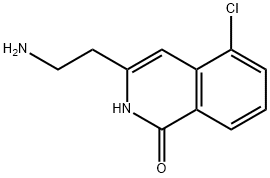 1(2H)-Isoquinolinone, 3-(2-aminoethyl)-5-chloro- 구조식 이미지
