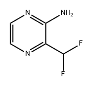 2-Pyrazinamine, 3-(difluoromethyl)- Structure