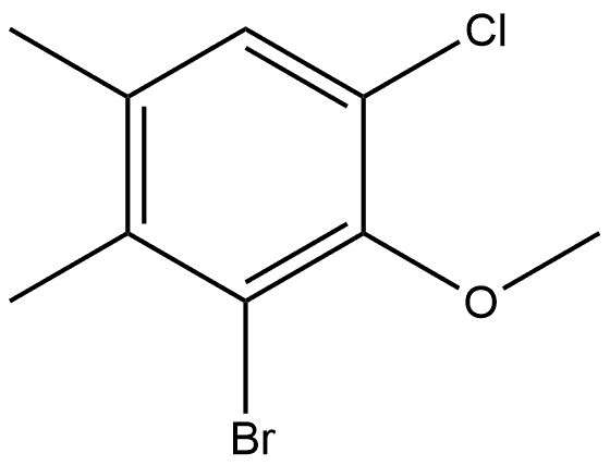 3-Bromo-1-chloro-2-methoxy-4,5-dimethylbenzene Structure