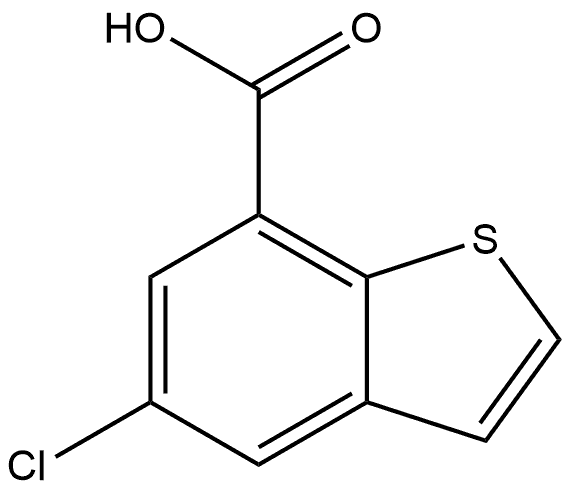 5-Chlorobenzo[b]thiophene-7-carboxylic acid Structure