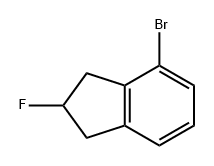 1H-Indene, 4-bromo-2-fluoro-2,3-dihydro- Structure