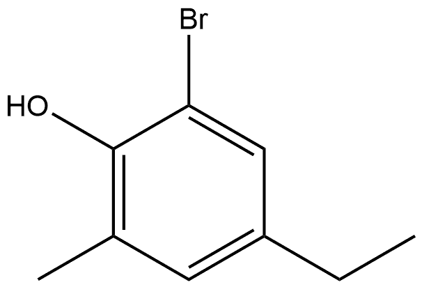 2-Bromo-4-ethyl-6-methylphenol Structure