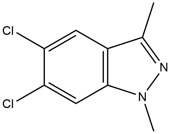 5,6-Dichloro-1,3-dimethyl-1H-indazole Structure