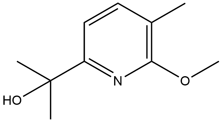 6-Methoxy-α,α,5-trimethyl-2-pyridinemethanol Structure