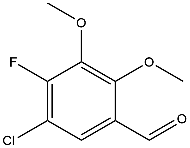 5-Chloro-4-fluoro-2,3-dimethoxybenzaldehyde Structure