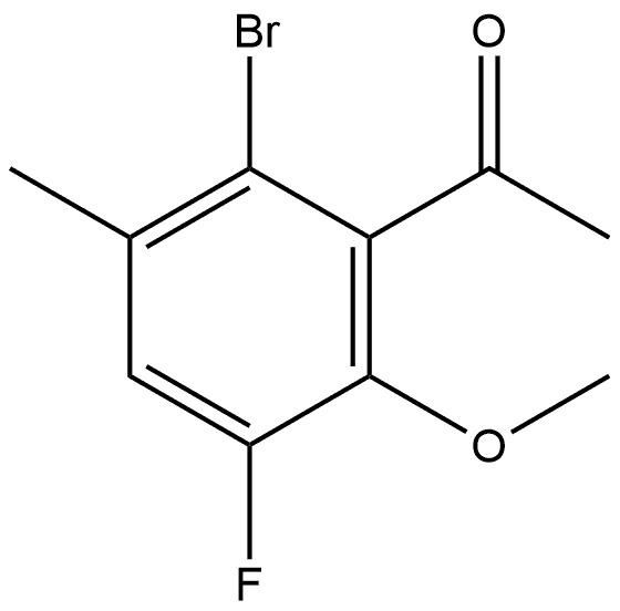 1-(2-Bromo-5-fluoro-6-methoxy-3-methylphenyl)ethanone Structure