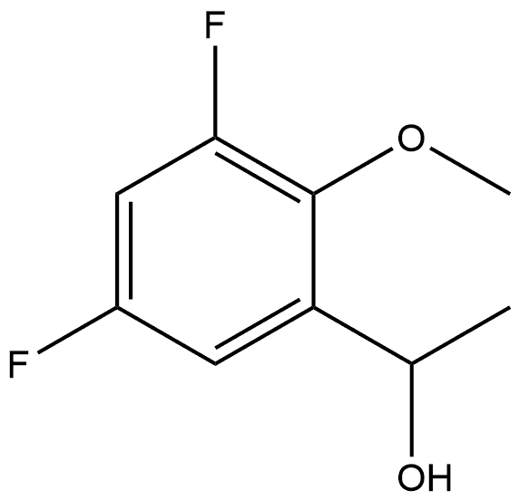 1-(3,5-difluoro-2-methoxyphenyl)ethan-1-ol Structure