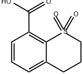 1,1-dioxo-3,4-dihydro-2H-1lambda6-benzothiopyr
an-8-carboxylic acid Structure