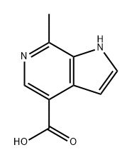 1H-Pyrrolo[2,3-c]pyridine-4-carboxylic acid, 7-methyl- Structure