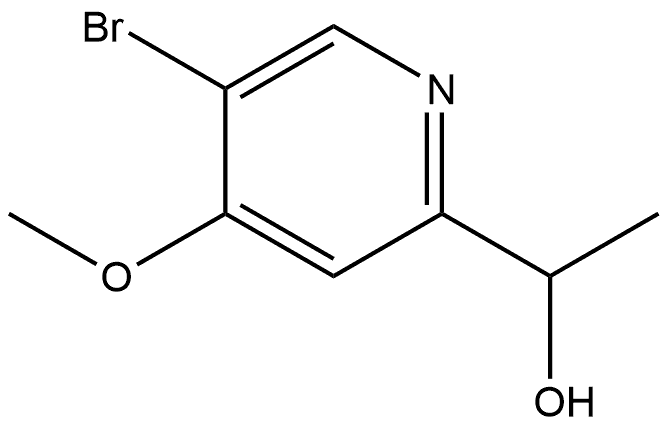 5-Bromo-4-methoxy-α-methyl-2-pyridinemethanol Structure