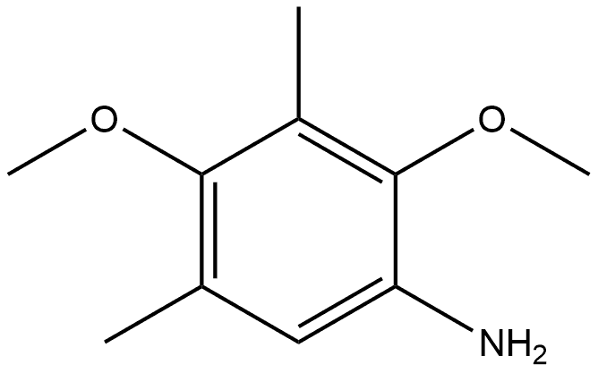 2,4-Dimethoxy-3,5-dimethylbenzenamine Structure