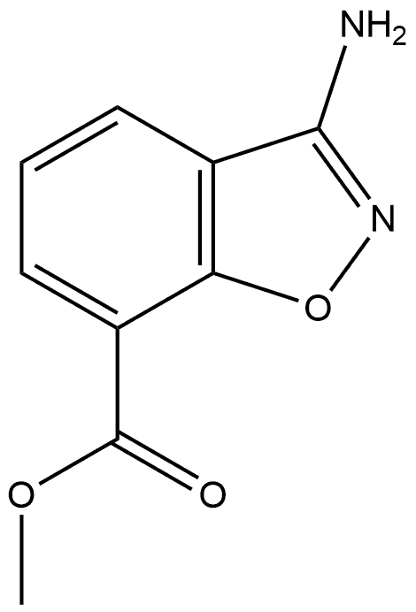 Methyl 3-Aminobenzisoxazole-7-carboxylate Structure