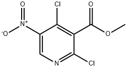 methyl 2,4-dichloro-5-nitropyridine-3-carboxylate 구조식 이미지