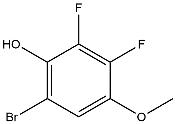 6-Bromo-2,3-difluoro-4-methoxyphenol Structure