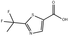 2-(1,1-difluoroethyl)-1,3-thiazole-5-carboxylic acid Structure