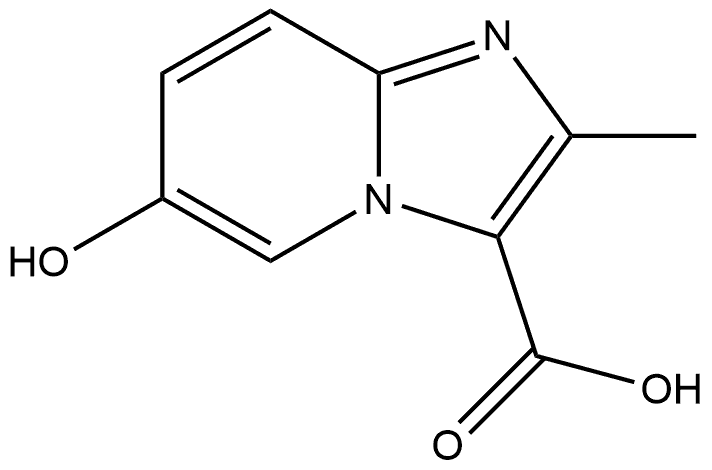 6-Hydroxy-2-methylimidazo[1,2-a]pyridine-3-carboxylic acid Structure