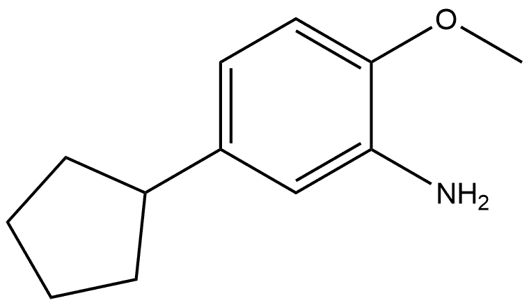 5-Cyclopentyl-2-methoxybenzenamine Structure