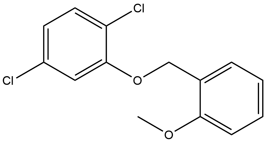 1,4-Dichloro-2-[(2-methoxyphenyl)methoxy]benzene Structure