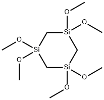 1,1,3,3,5,5-Hexamethoxy-1,3,5-trisilacyclohexane Structure