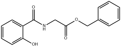 Glycine, N-(2-hydroxybenzoyl)-, phenylmethyl ester Structure