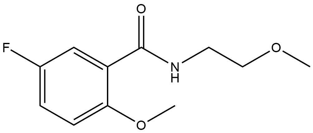 5-Fluoro-2-methoxy-N-(2-methoxyethyl)benzamide Structure