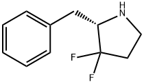 Pyrrolidine, 3,3-difluoro-2-(phenylmethyl)-, (2S)- Structure