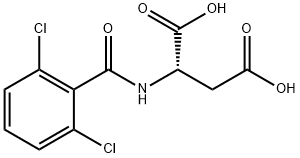 L-Aspartic acid, N-(2,6-dichlorobenzoyl)- Structure