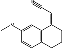 Acetonitrile, (3,4-dihydro-7-methoxy-1(2H)-naphthalenylidene)-, (Z)- (9CI) Structure
