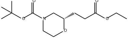 2-Morpholinepropanoic acid, 4-[(1,1-dimethylethoxy)carbonyl]-, ethyl ester, (2S)- Structure