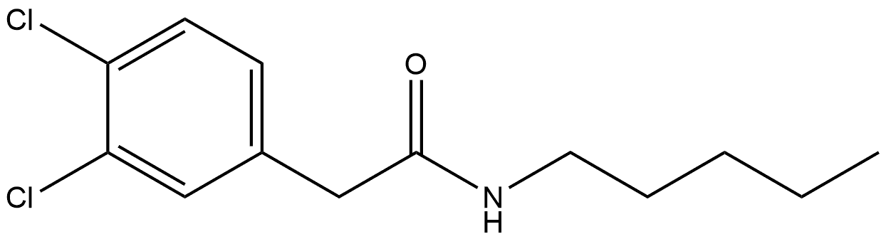 3,4-Dichloro-N-pentylbenzeneacetamide Structure