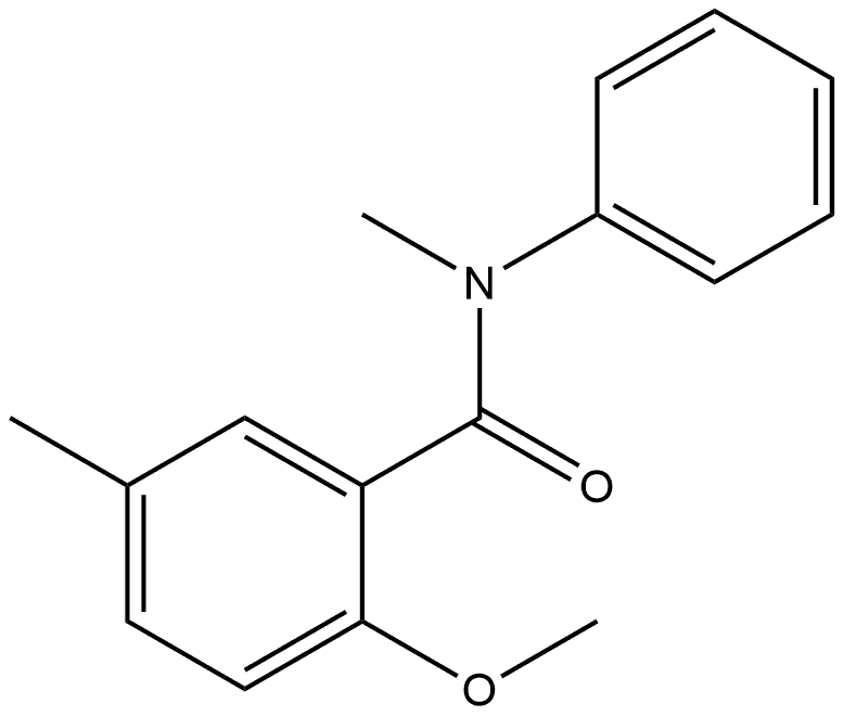 2-Methoxy-N,5-dimethyl-N-phenylbenzamide Structure