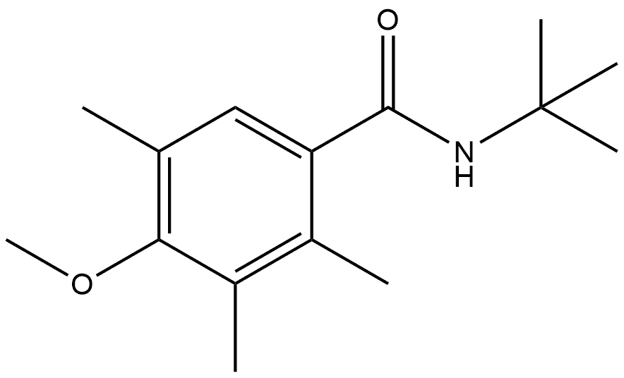 N-(1,1-Dimethylethyl)-4-methoxy-2,3,5-trimethylbenzamide Structure