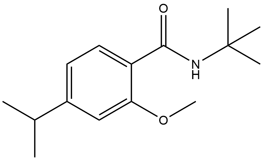 N-(1,1-Dimethylethyl)-2-methoxy-4-(1-methylethyl)benzamide Structure