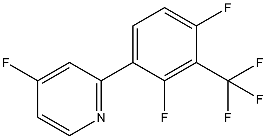 2-[2,4-Difluoro-3-(trifluoromethyl)phenyl]-4-fluoropyridine Structure