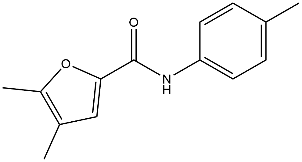 4,5-Dimethyl-N-(4-methylphenyl)-2-furancarboxamide Structure