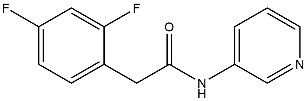 2,4-Difluoro-N-3-pyridinylbenzeneacetamide Structure