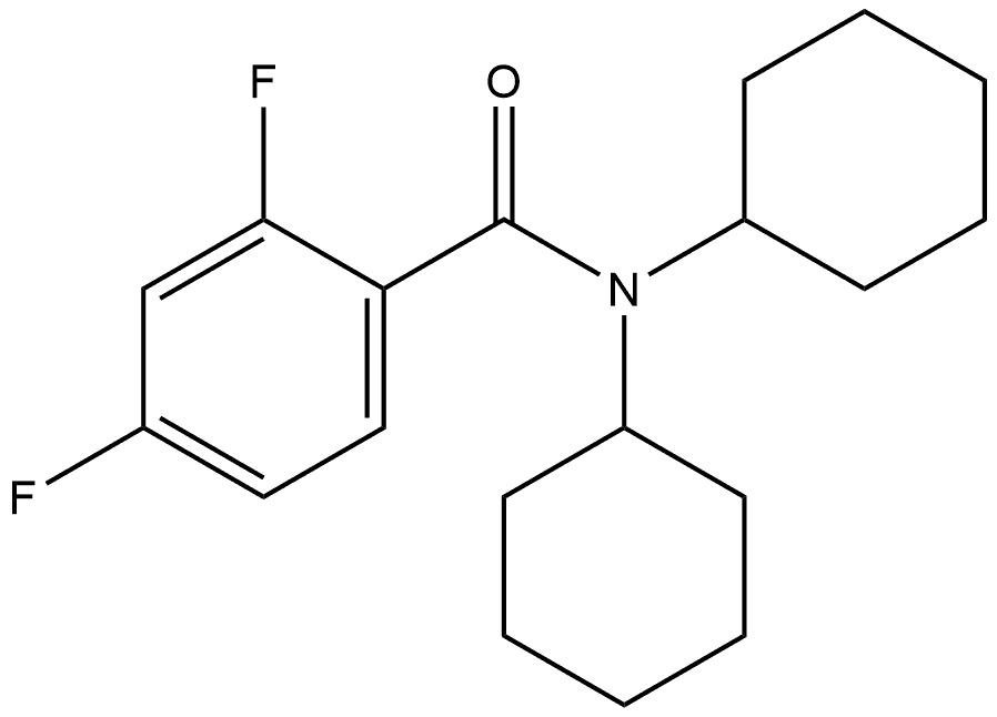 N,N-Dicyclohexyl-2,4-difluorobenzamide Structure