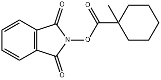 Cyclohexanecarboxylic acid, 1-methyl-, 1,3-dihydro-1,3-dioxo-2H-isoindol-2-yl ester Structure